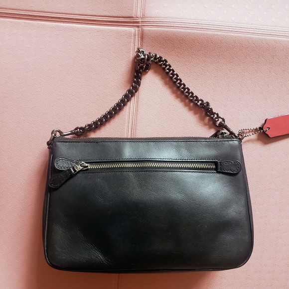 Coach Nolita 22 With Cut Out Tea Rose - with Gunmetal Chain - Picture 4 of 14